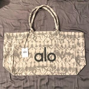 ALO Grey Tie Dye Shopper Tote / Tote Bag / Gym Bag
